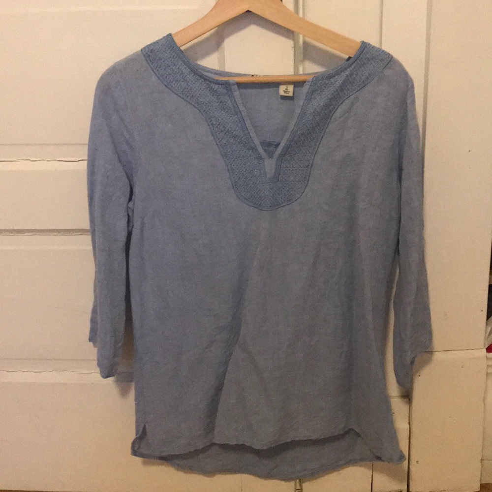 Light blue blouse